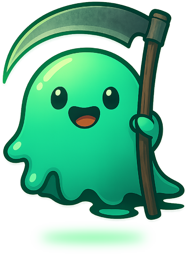 Green ghost reaper character